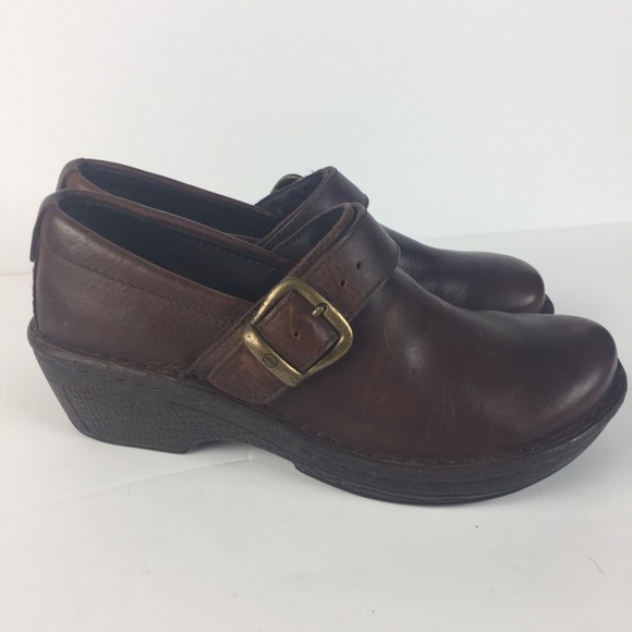 Born Glendell Clogs Womens 7 US 38 EUR Leather Sli - Picture 7 of 8